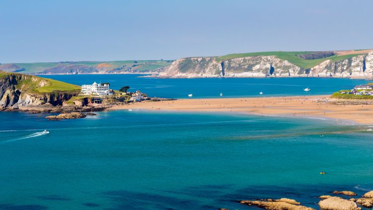  bugbury on seas bord de mer dans le Devon - Sud-Ouest de l'Angleterre.