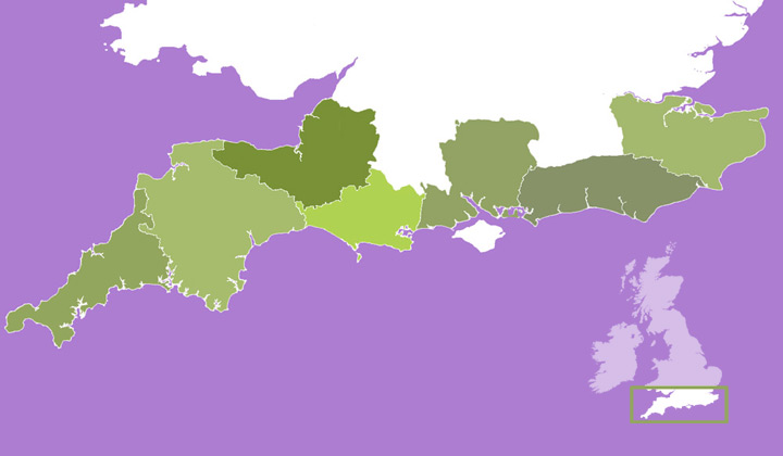 Map of England